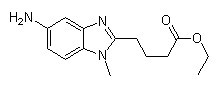 5-氨基-1-甲基-1H-苯并咪唑-2-丁酸乙酯