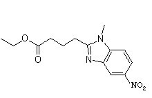 1-甲基-5-硝基-1H-苯并咪唑-2-丁酸乙酯 
